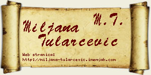 Miljana Tularčević vizit kartica